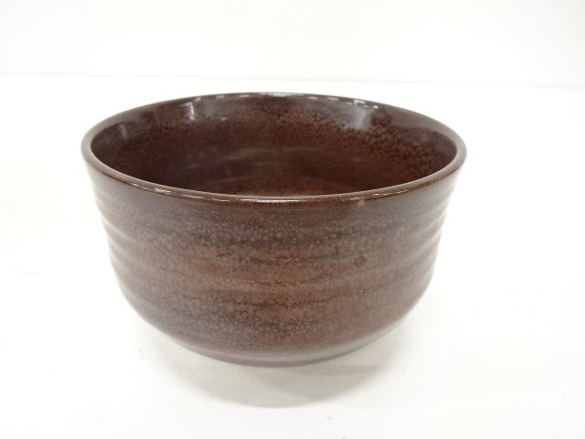 JAPANESE COLLECTIBLE / OIL-DROP GLAZE TEA BOWL